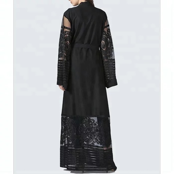 Black Turkish Kimono Duster - Picture 2 of 5